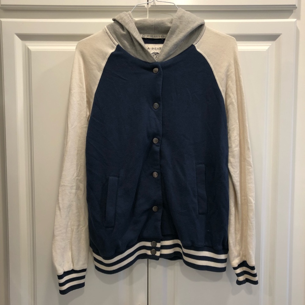 LA Hearts Varsity Hoodie Sweatshirt